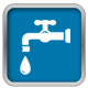 recarga de agua limpia